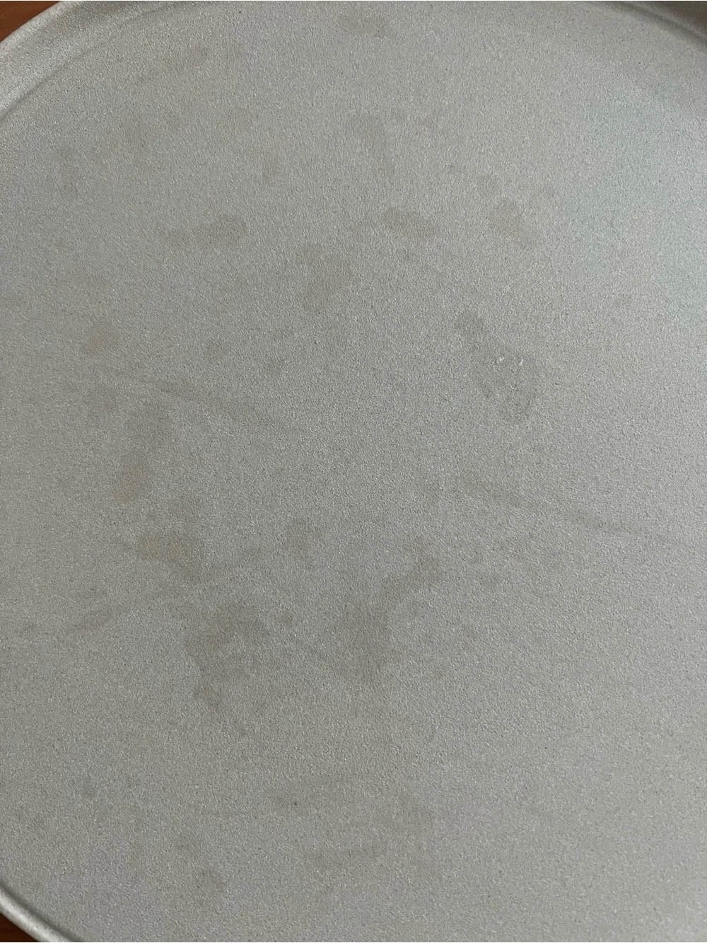Pampered Chef 9 Inch Personal Pizza Stone Stoneware Light Taupe